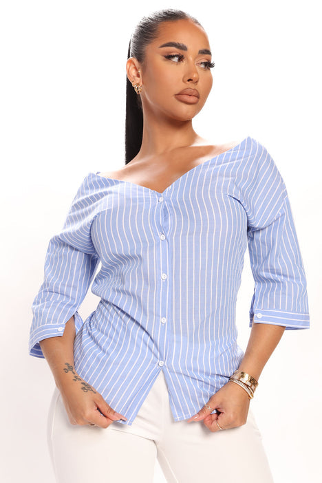 BLUSA MANGA FASHION NOVA LARGA TALLA S
