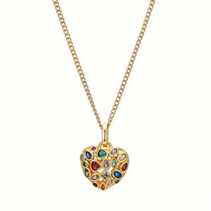 COLLAR CORAZON MULTICOLOR