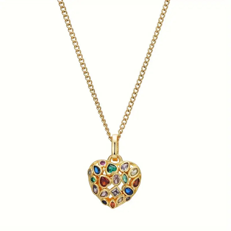 COLLAR CORAZON MULTICOLOR