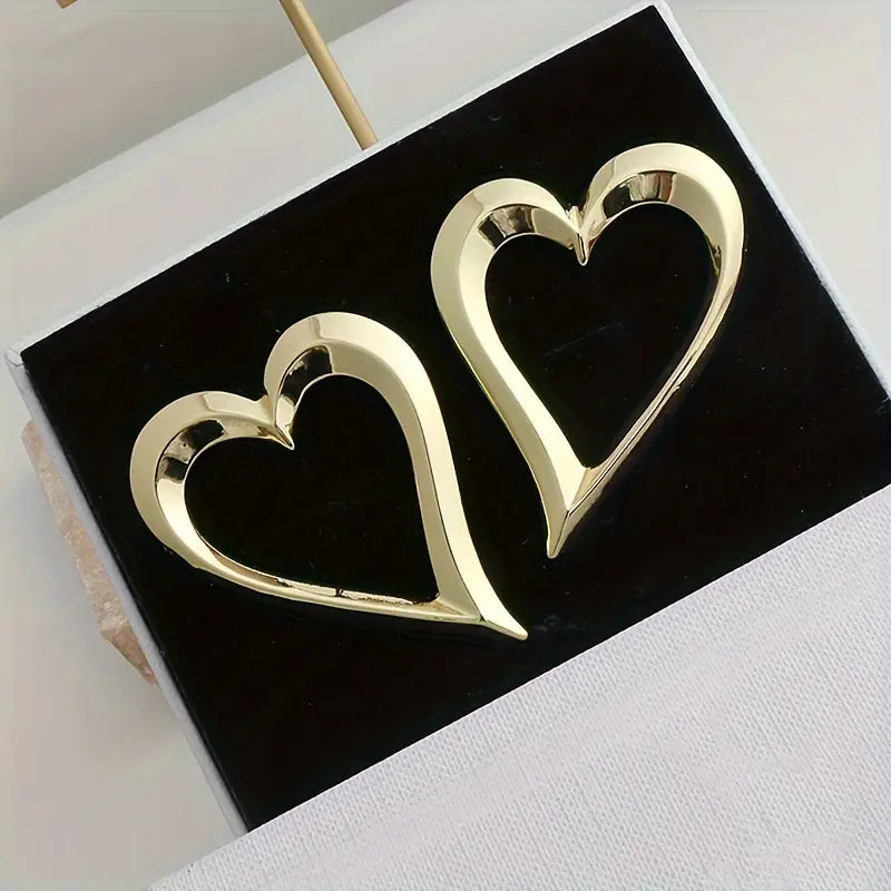 PENDIENTES DE CORAZON EN ACERO