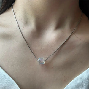 COLLAR  CUBO ACERO INOXIDABLE