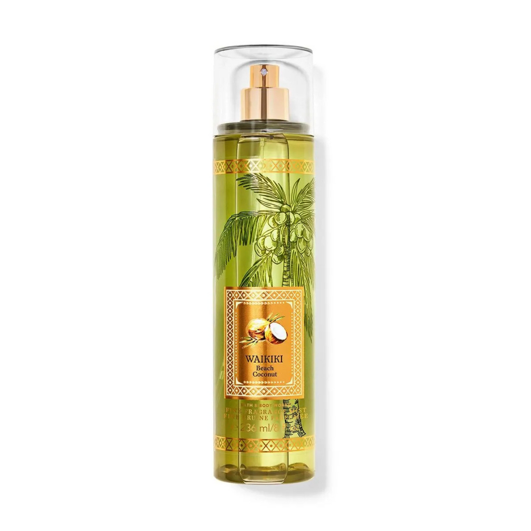 WAIKIKI BEACH COCONUT BATH BODY AND BODY WORKS FINE FRAGANCE  MIST