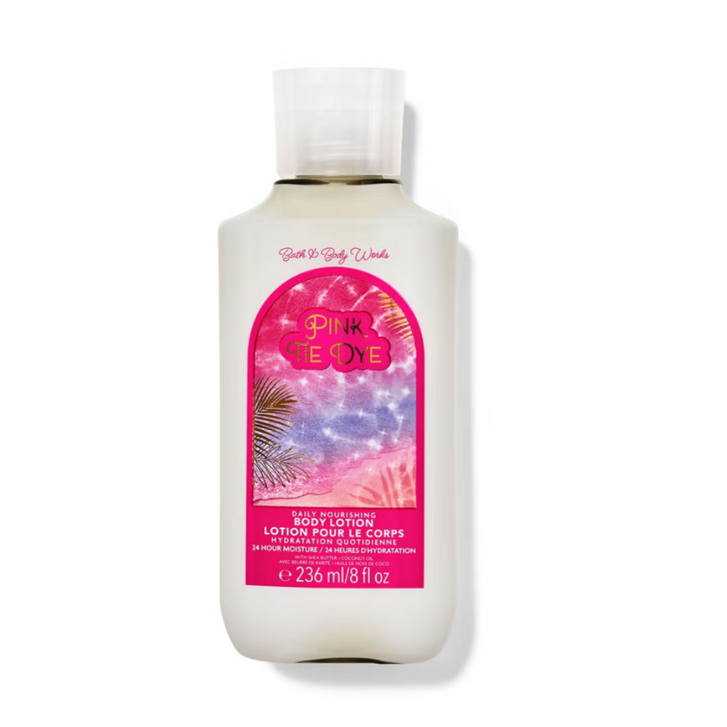 PINK TIE DYE CREMA HIDRATANTE BATH AND BODY WORKS