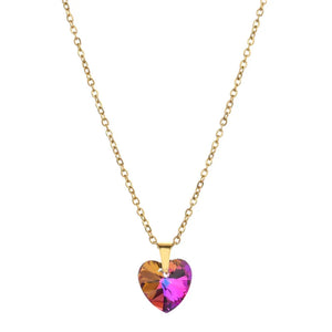 COLGANTE DE CORAZON PUPURA