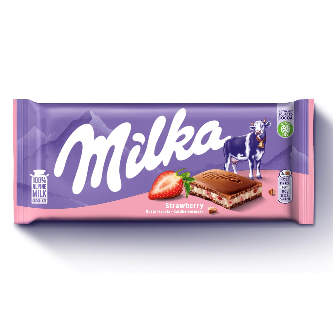 MILKA STRAWBERRY 100 gr